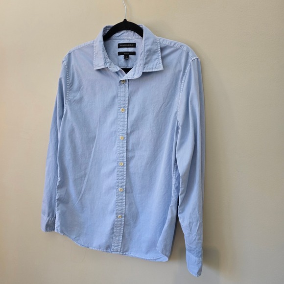 Banana Republic Mens Slim Fit Light Blue Button Down Shirt Size Medium - Picture 4 of 7